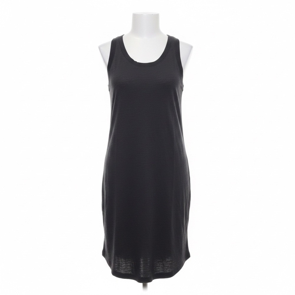 Faherty Sunwashed Slub Muscle Dress S Washed Black Sleeveless Mini Knit Tank